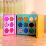 24 Colors Double-open Foldable Mixed Color Eyeshadow Palette