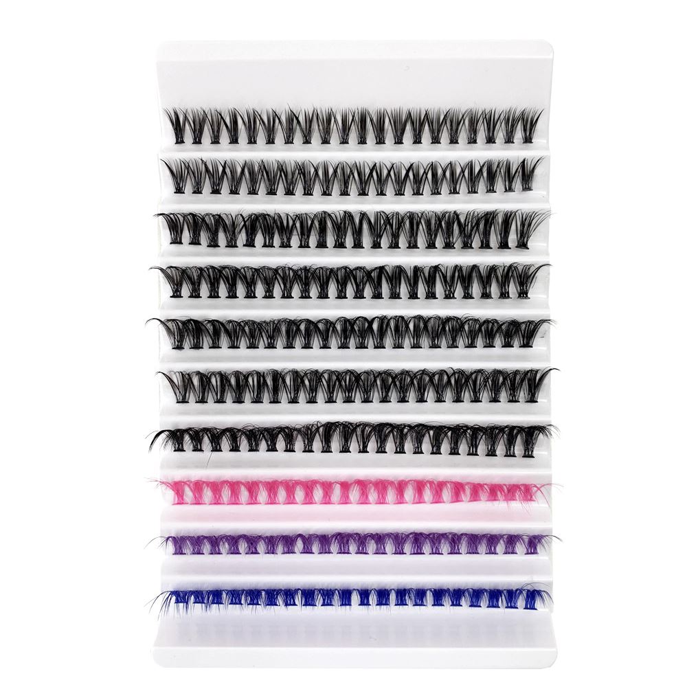 10 Rows Of Thick And Curled Diy Eyelashes 8mm-16mm