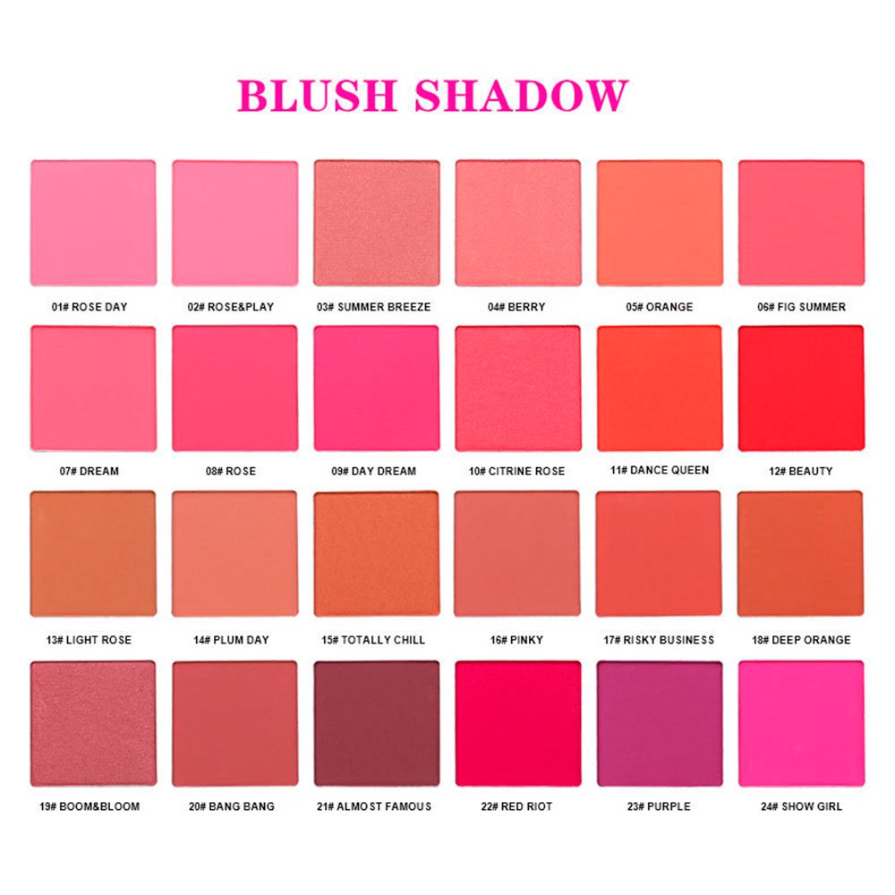 24 Color Combination Palettes For Your Choice Blush/Highlighter/Contour/Concealer