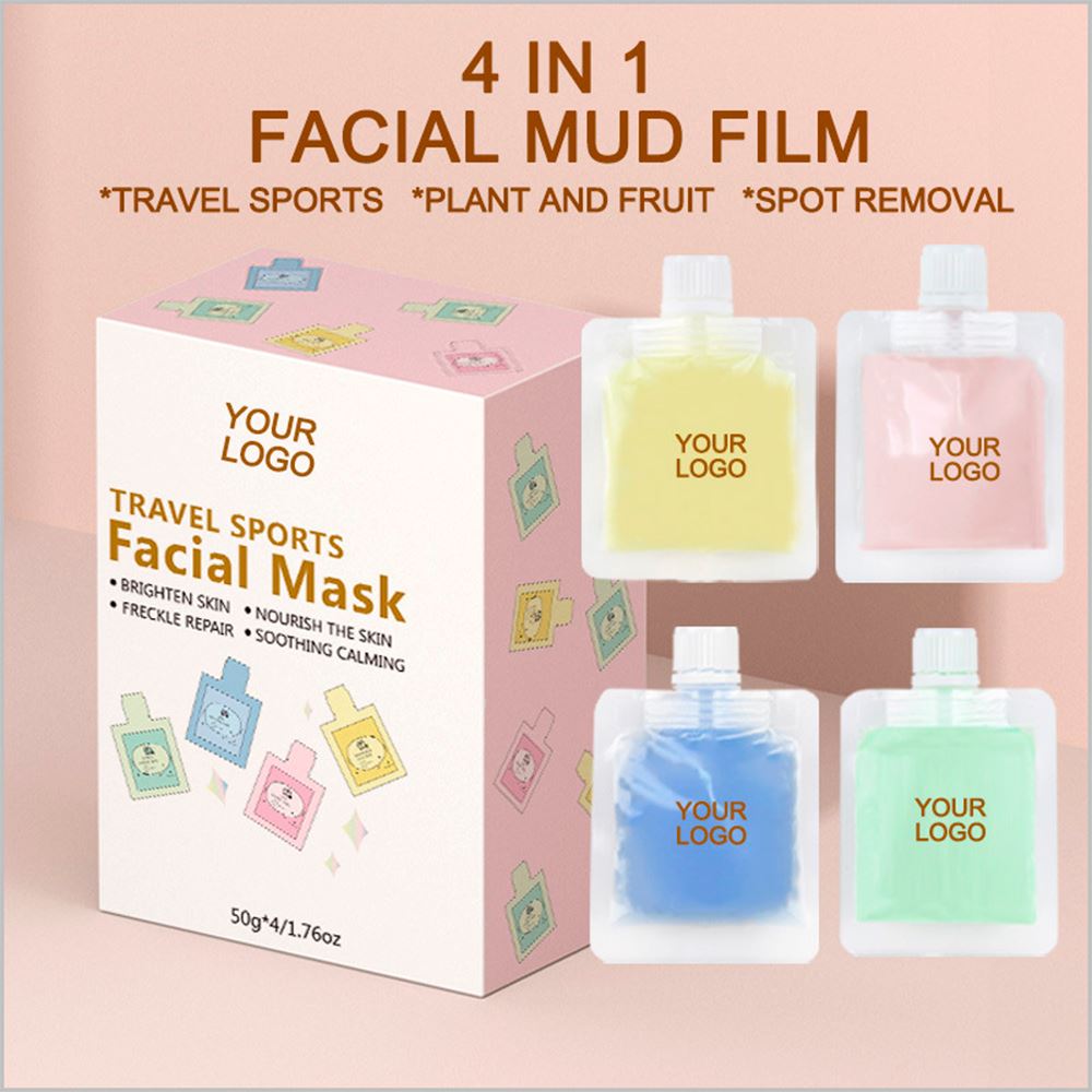 Mascarilla facial de barro 4 en 1