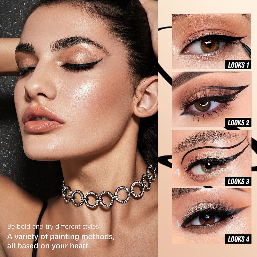 6 Colors Waterproof And Sweat-proof Liquid Eyeliner