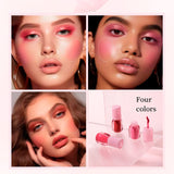 4 Colors Eye/Lip/Cheek 3-in-1 Rouge Liquid Blush