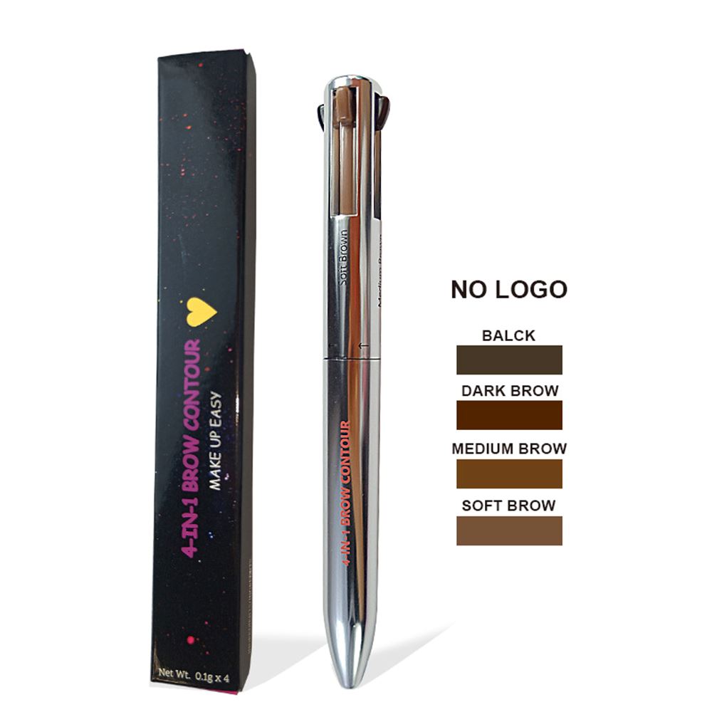 4-IN-1 BROW CONTOUR /Black/Dark brown/Medium brown/Soft brown