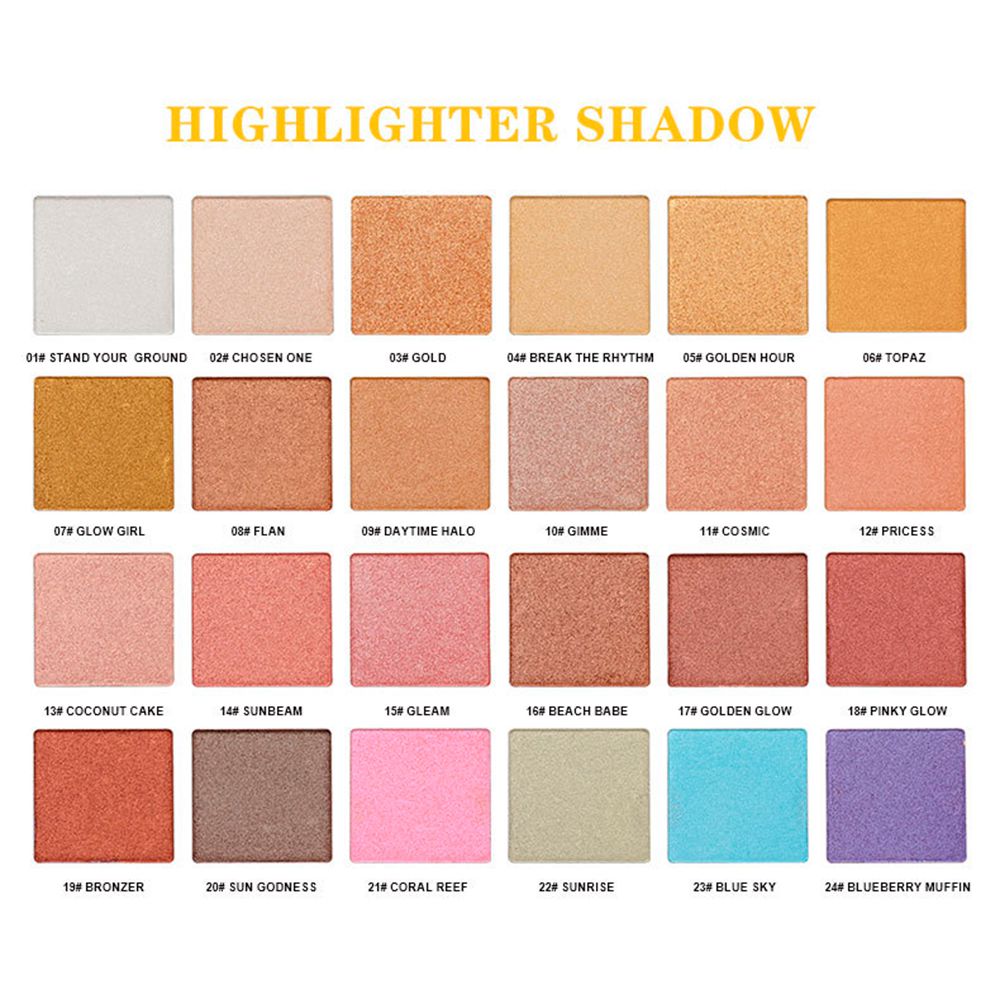 24 Color Combination Palettes For Your Choice Blush/Highlighter/Contour/Concealer