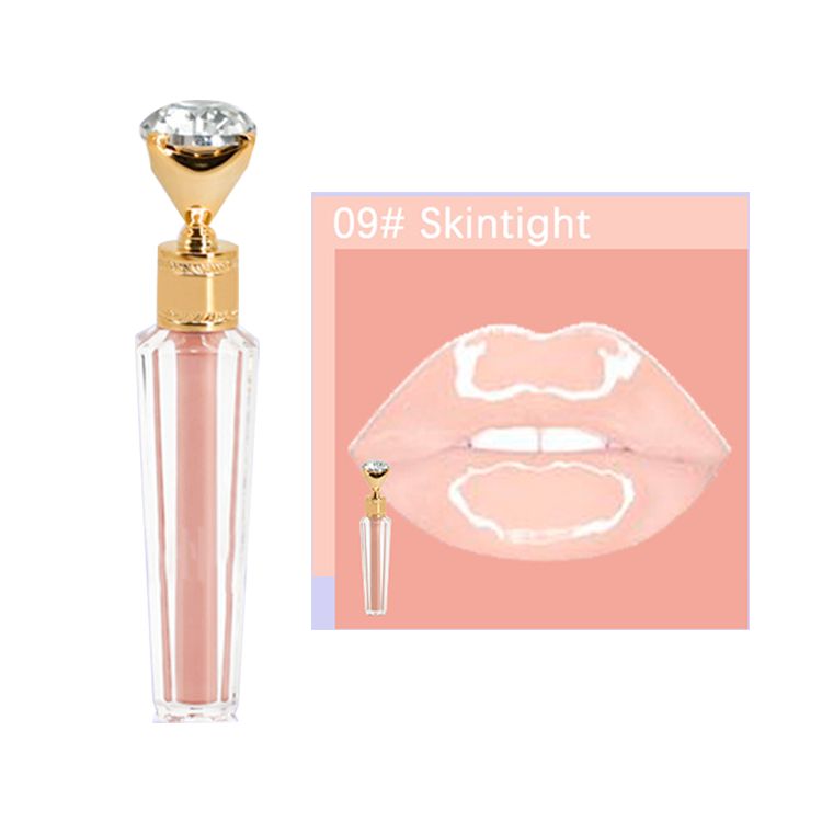 10 Colors Diamond Gold Lid Lip Gloss / Beauty Lipgloss Wholesale