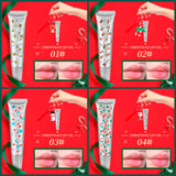 4 Colors Christmas Gift Tube Lip Balm Elk Snowman Pendant