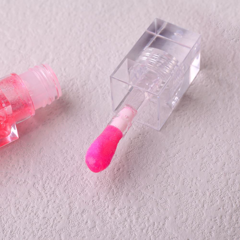 7-Color Transparent Square Tube Lip Oil