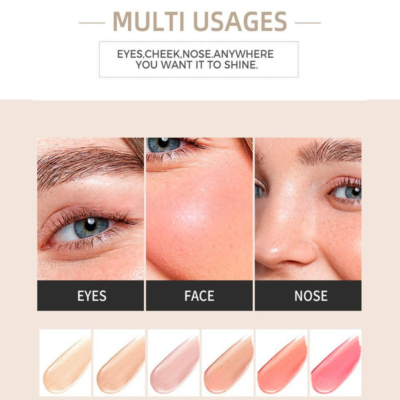 6 Colors Liquid Highlight Blush