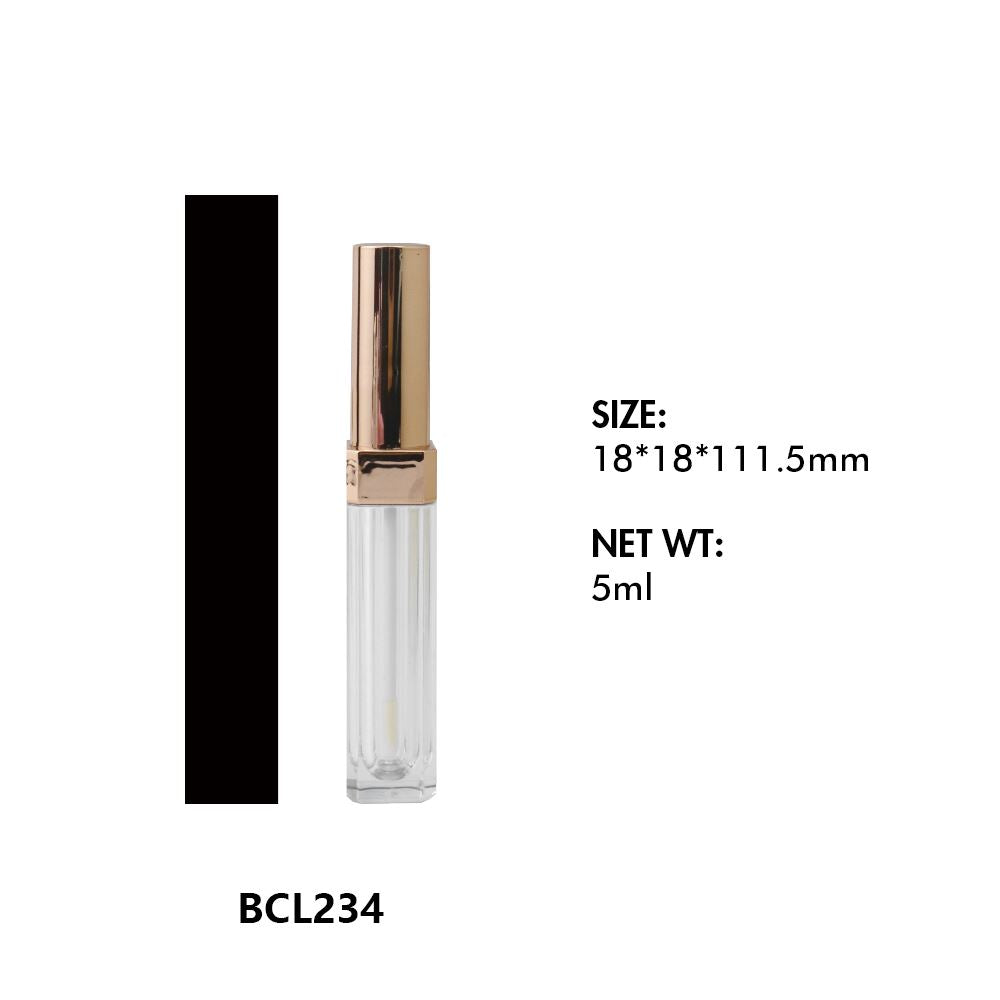 Tubos vacíos de lápiz labial líquido y brillo labial 01