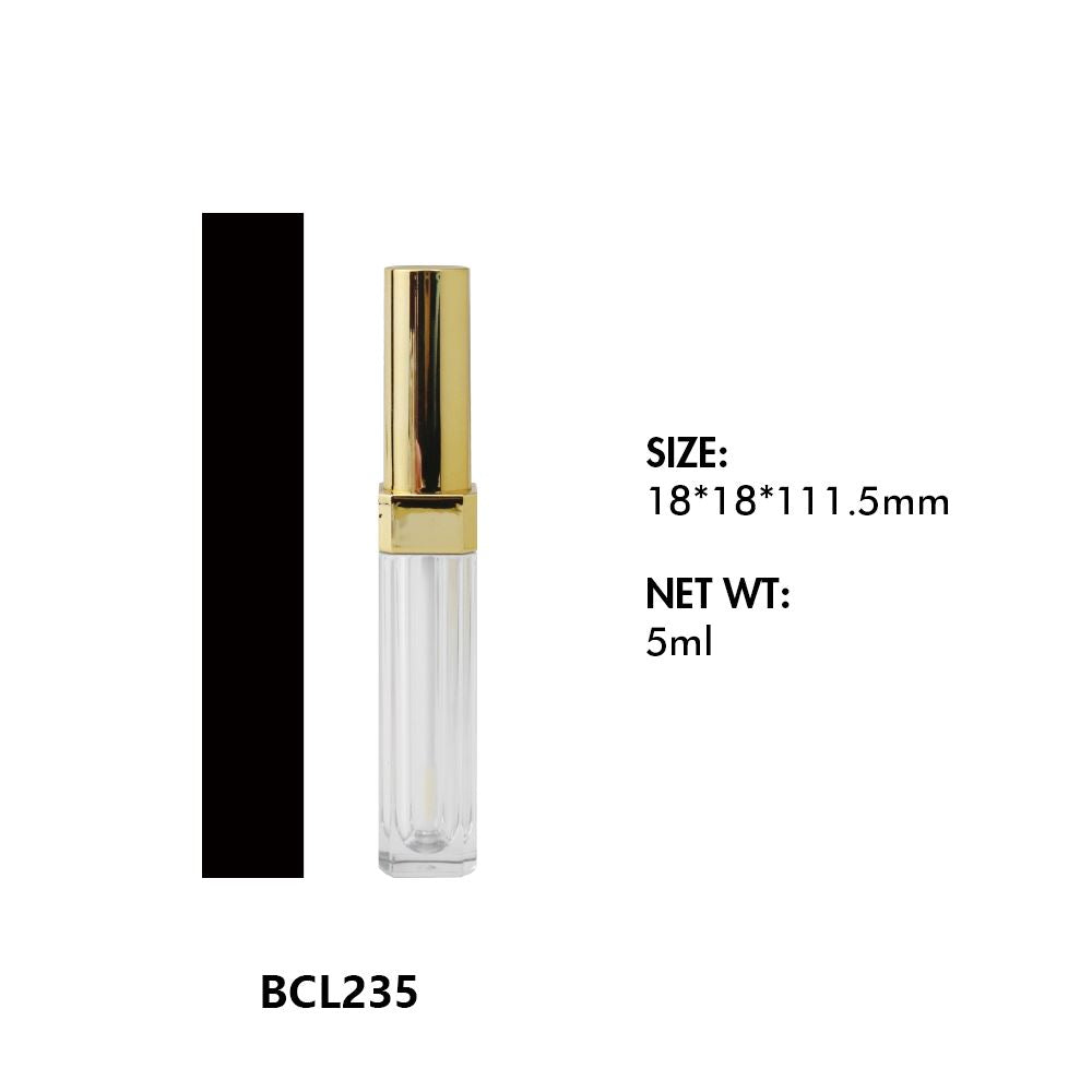 Tubos vacíos de lápiz labial líquido y brillo labial 01