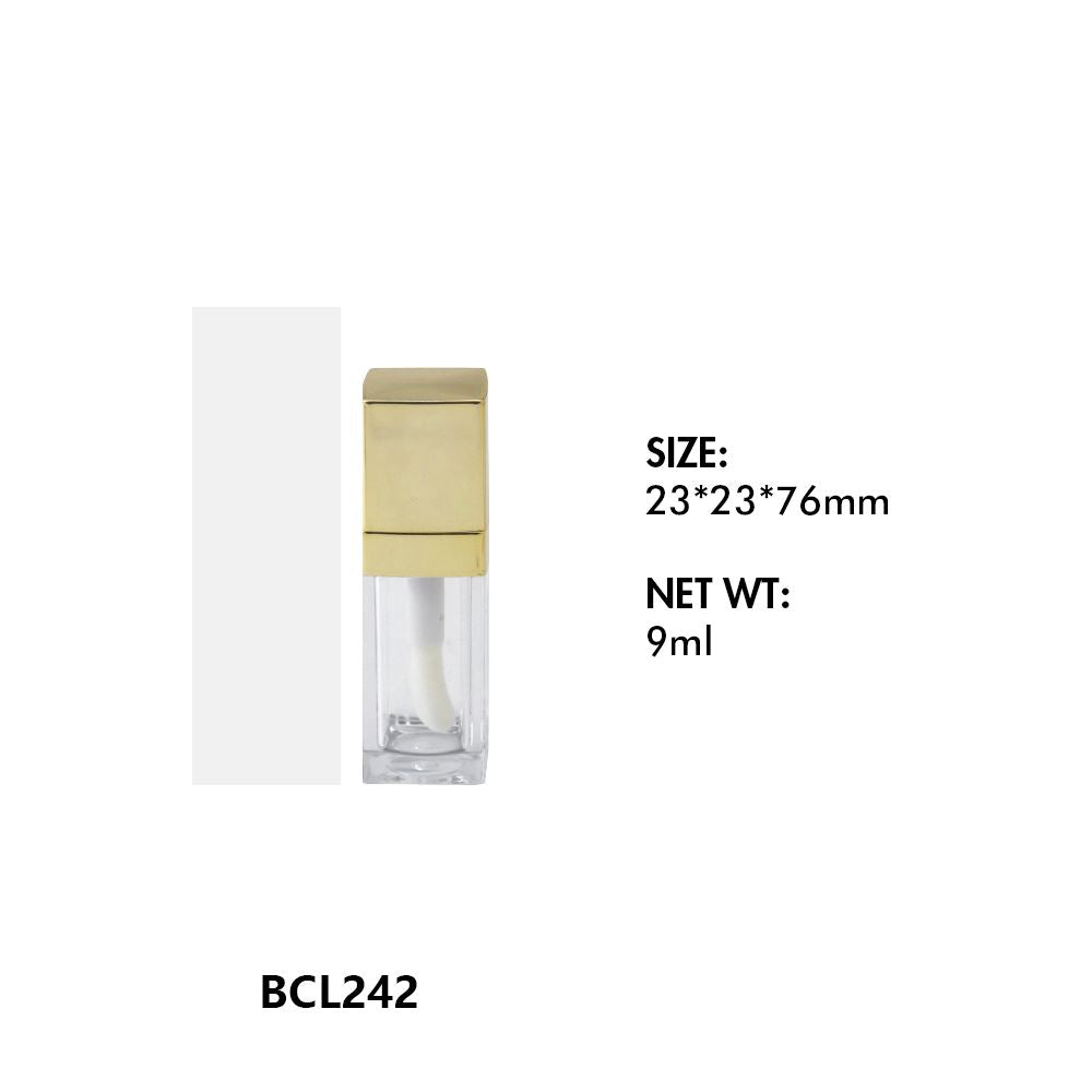 Tubos vacíos de lápiz labial líquido y brillo labial 01