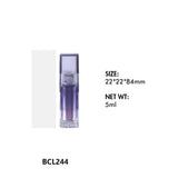 Tubos vacíos de lápiz labial líquido y brillo labial 01