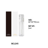 Tubos vacíos de lápiz labial líquido y brillo labial 01
