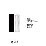 Tubos vacíos de lápiz labial líquido y brillo labial 01