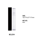 Tubos vacíos de lápiz labial líquido y brillo labial 01