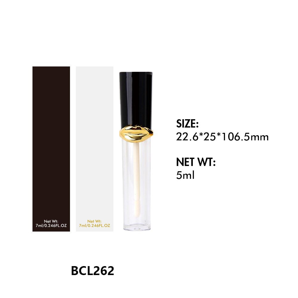 Tubos vacíos de lápiz labial líquido y brillo labial 01