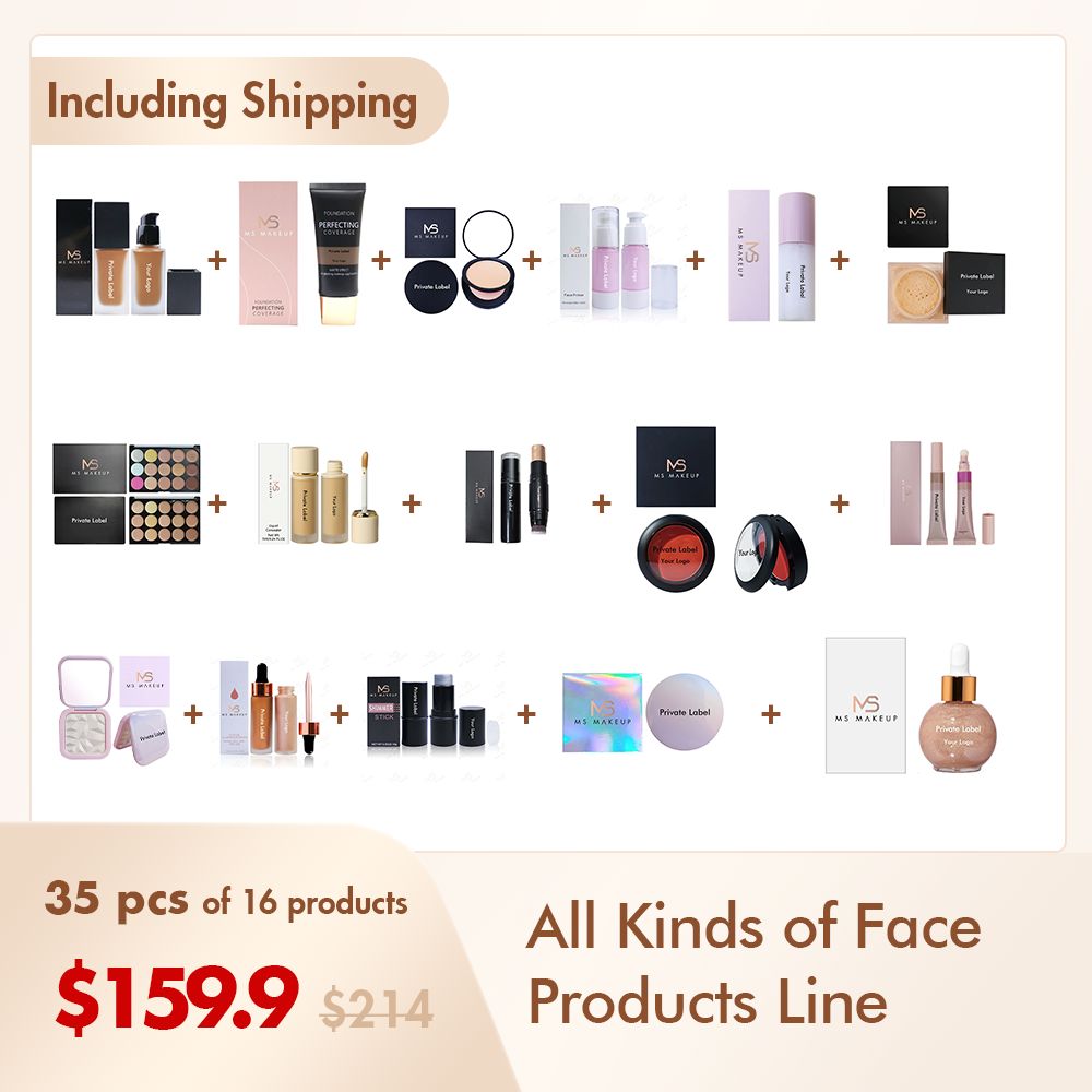 【Free Shipping】Sample Set of 35Pcs A set of all Kinds of Face Products Line