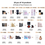 【Free Shipping】Sample Set of 35Pcs A set of all Kinds of Face Products Line