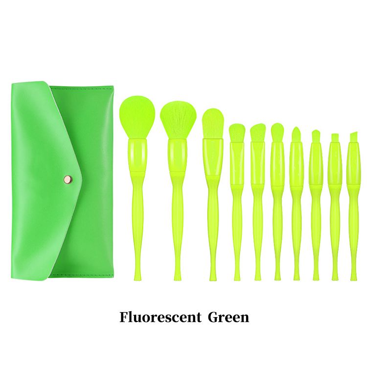 4 Styles, 10-Piece Makeup Brush Set
