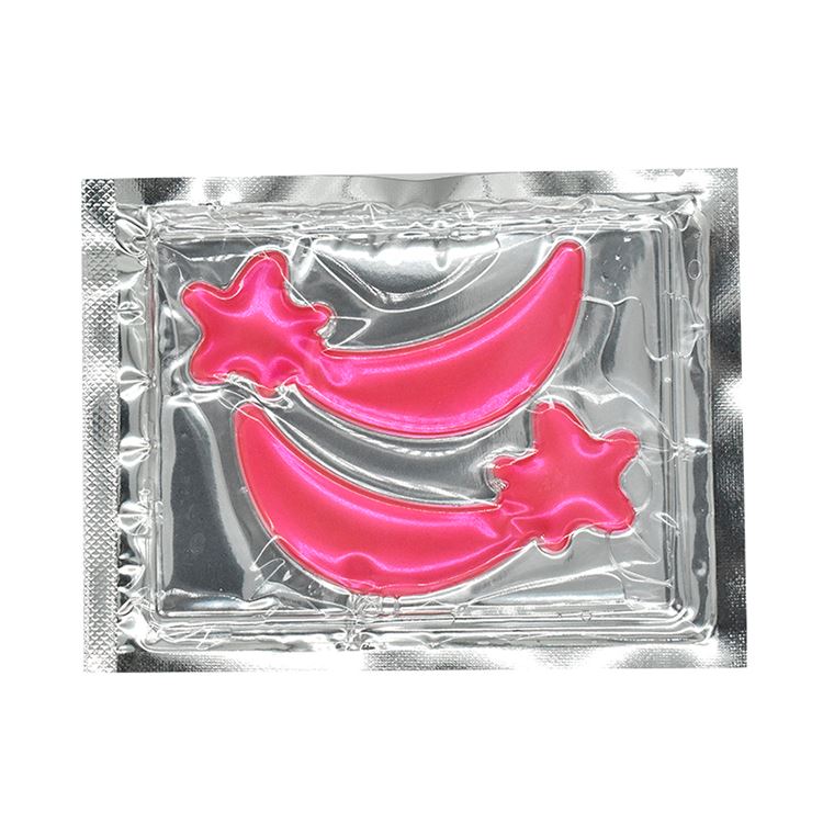 Mascarilla de hidrogel para ojos con 12 colores de estrellas para reducir las arrugas y las ojeras.