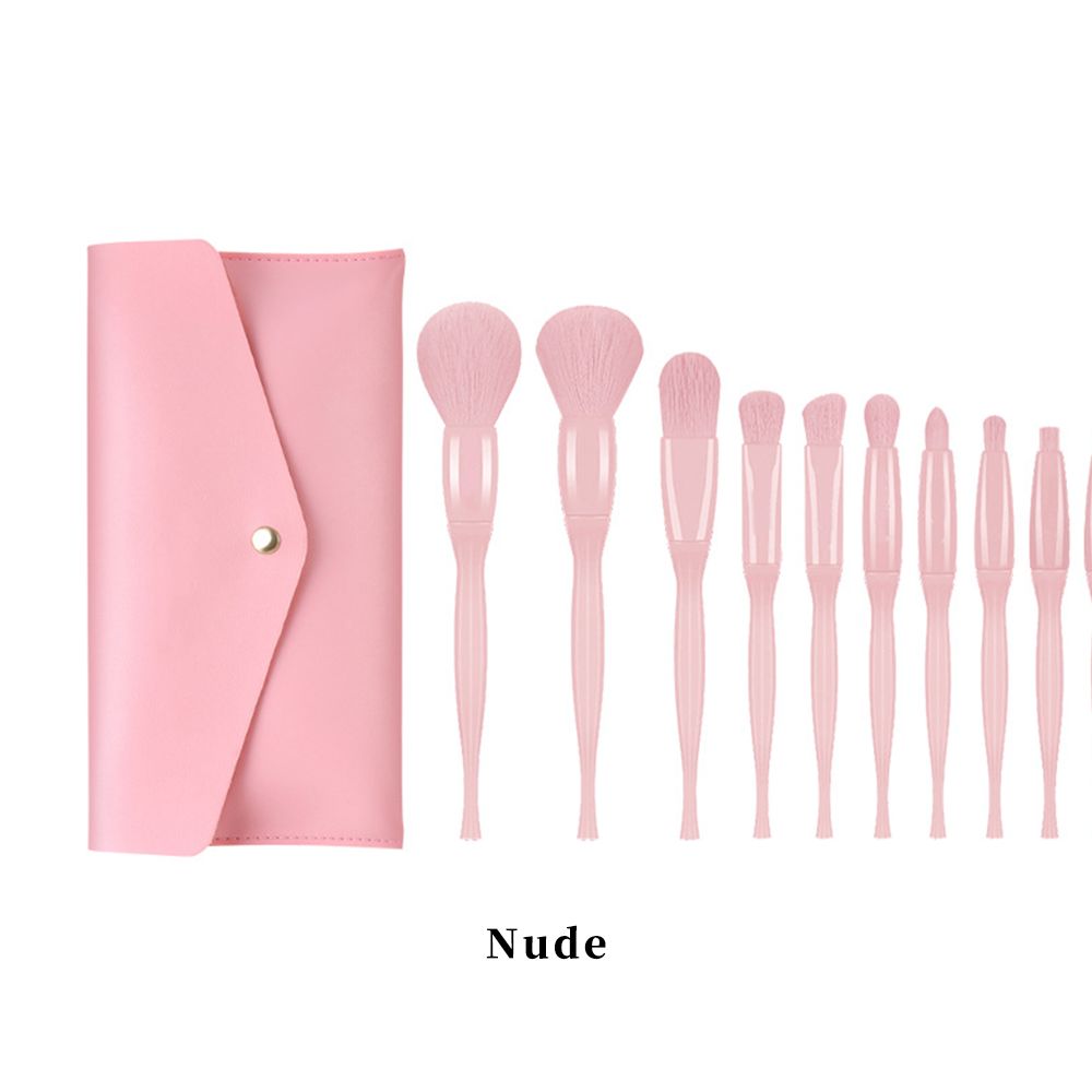 4 Styles, 10-Piece Makeup Brush Set
