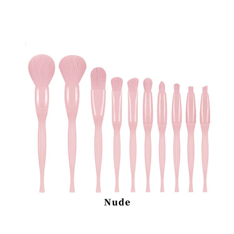 4 Styles, 10-Piece Makeup Brush Set