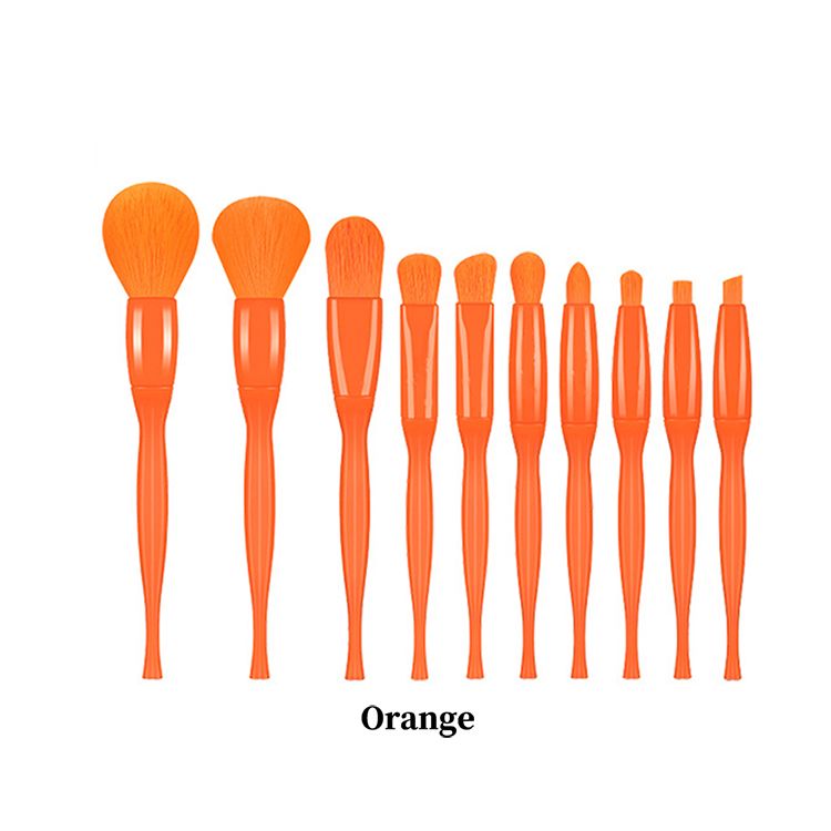 4 Styles, 10-Piece Makeup Brush Set