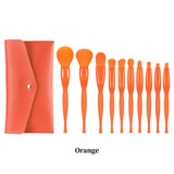 4 Styles, 10-Piece Makeup Brush Set
