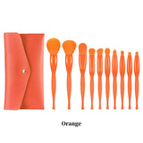4 Styles, 10-Piece Makeup Brush Set