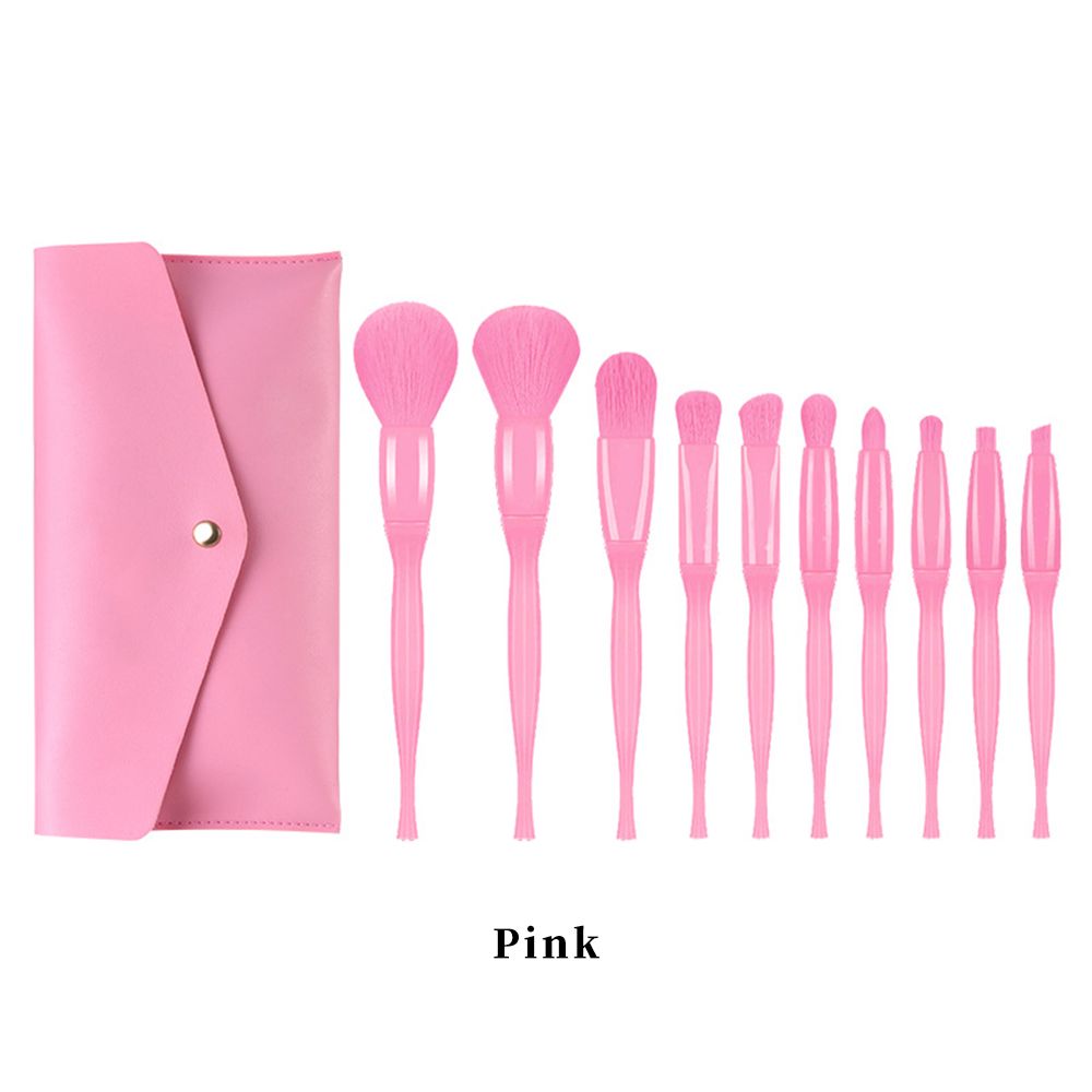 4 Styles, 10-Piece Makeup Brush Set