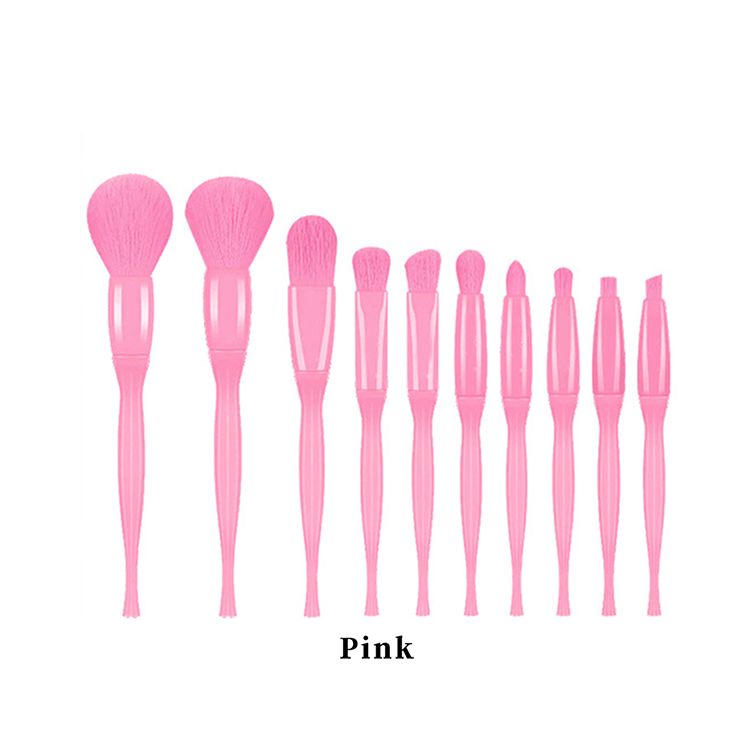4 Styles, 10-Piece Makeup Brush Set
