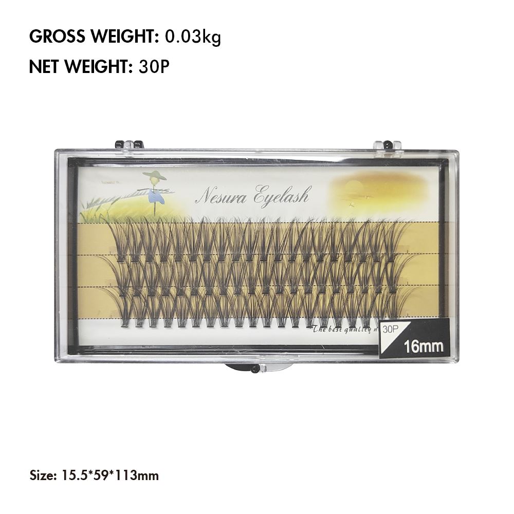 30p Hot Melt Grafted False Eyelashes/3d Curling/ 8mm-16mm