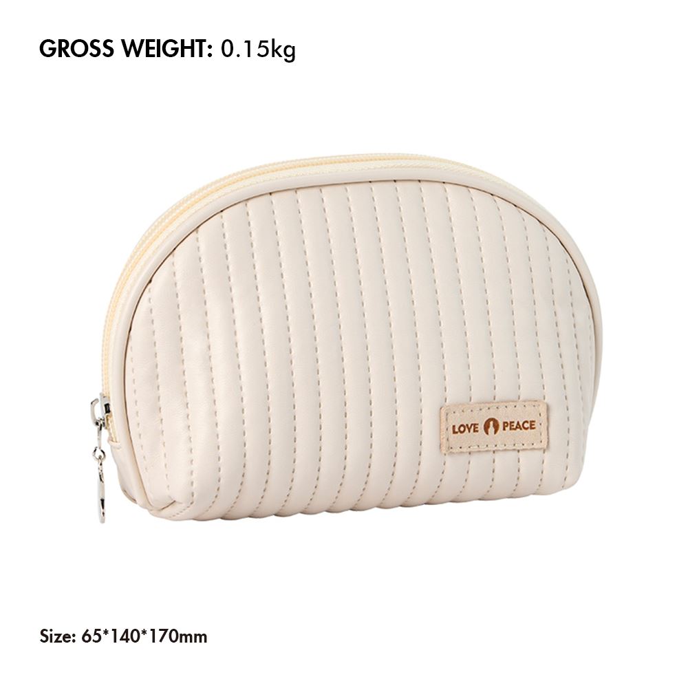 Mini bolsa de cosméticos semicircular para tartas de 6 colores