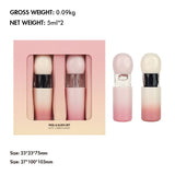 2-pack Transparent Lip Oil + Matte Tear-off Liquid Lipstick