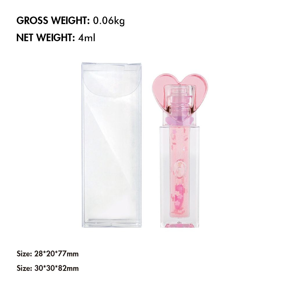 6 Colors Temperature-changing Lip Oil With Glitter