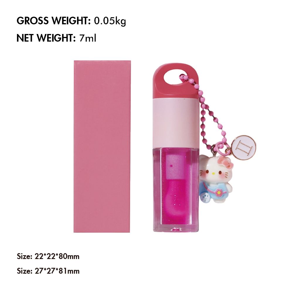 12 Constellation Pendants Moisturizing Lip Gloss Lip Oil