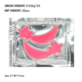 Mascarilla de hidrogel para ojos con 12 colores de estrellas para reducir las arrugas y las ojeras.