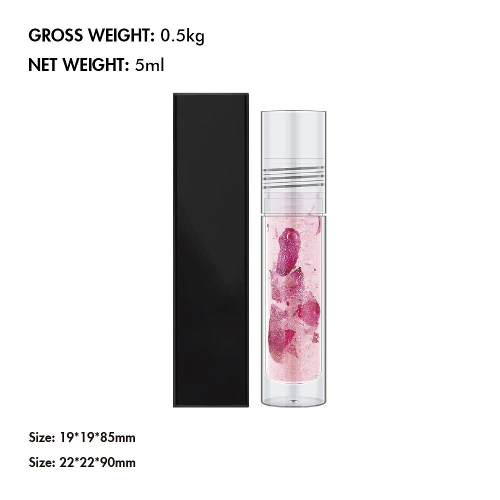 3-Color Rose Real Flower Lip Oil