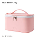 Bolsa de almacenamiento portátil de gran capacidad en 5 colores, bolsa de cosméticos impermeable