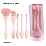 Small waist set of portable makeup brushes (5 pieces/bucket)