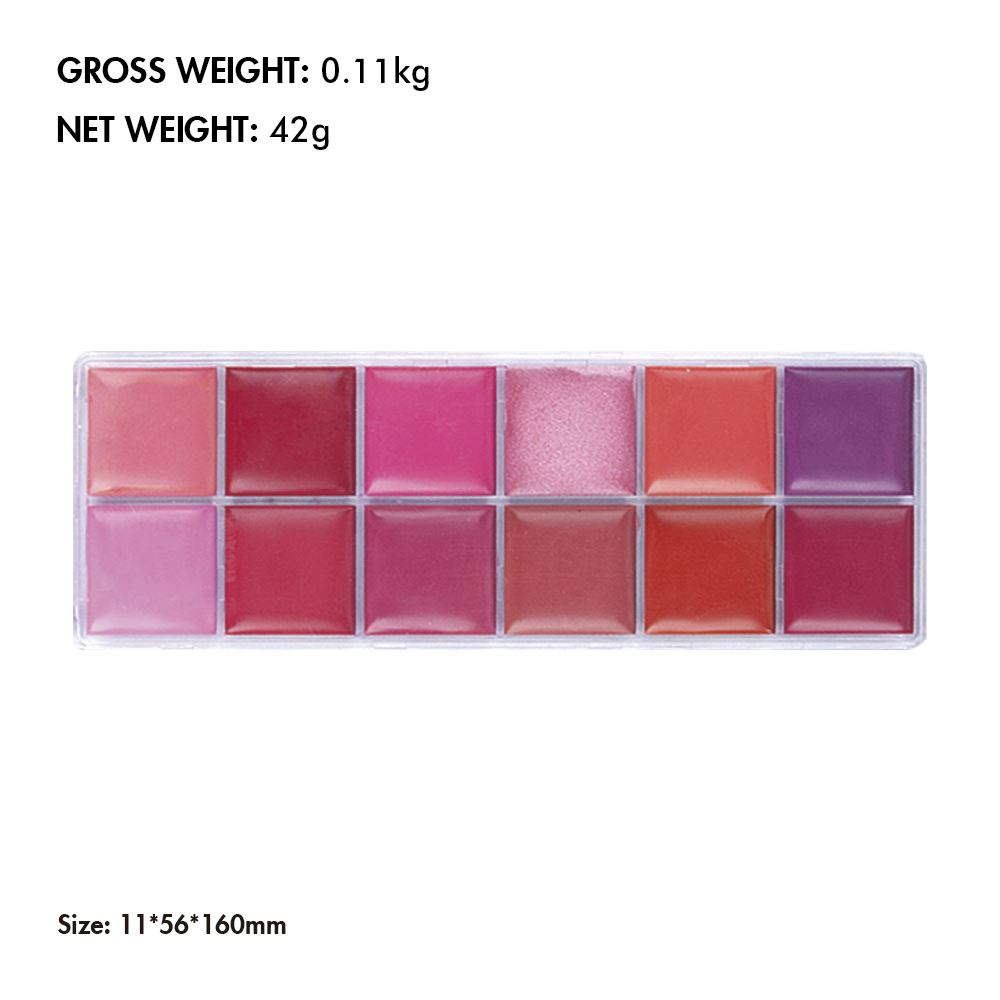 12 Color Lipstick Palette/Concealer Palette