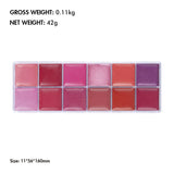 12 Color Lipstick Palette/Concealer Palette