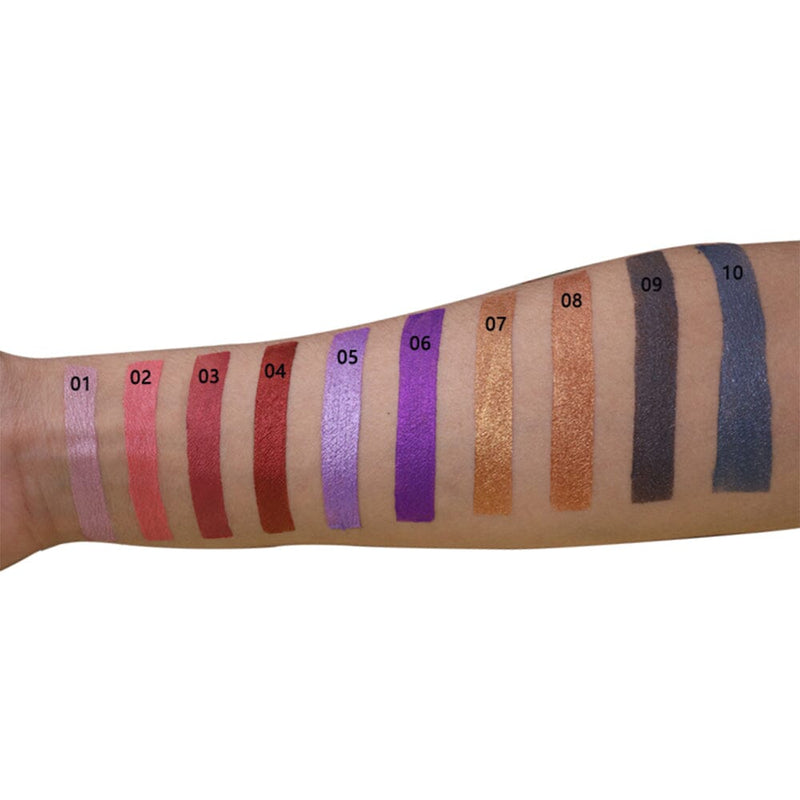 Lápiz labial líquido mate metálico de 10 colores