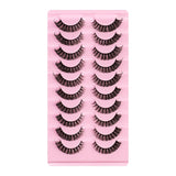 10 pairs of false eyelashes thick/curly/soft