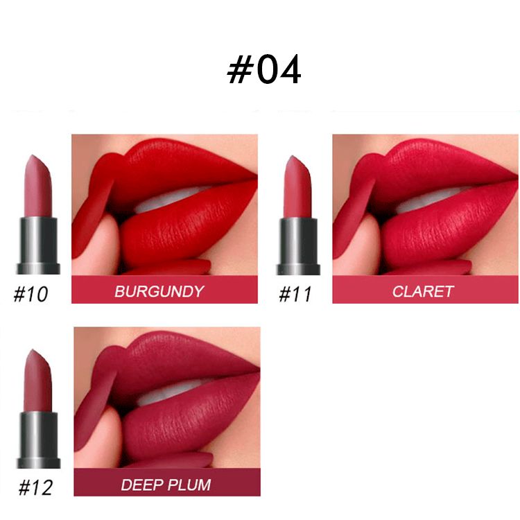 3-Piece Set Nude Matte Lipstick