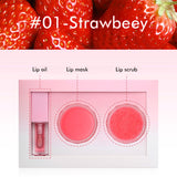 Lip Care Plant Lip Oil/Lip Scrub/Lip Mask 3-in-1 Set