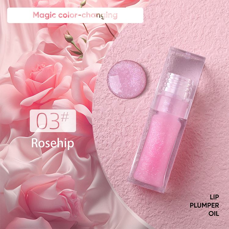 7-Color Transparent Square Tube Lip Oil