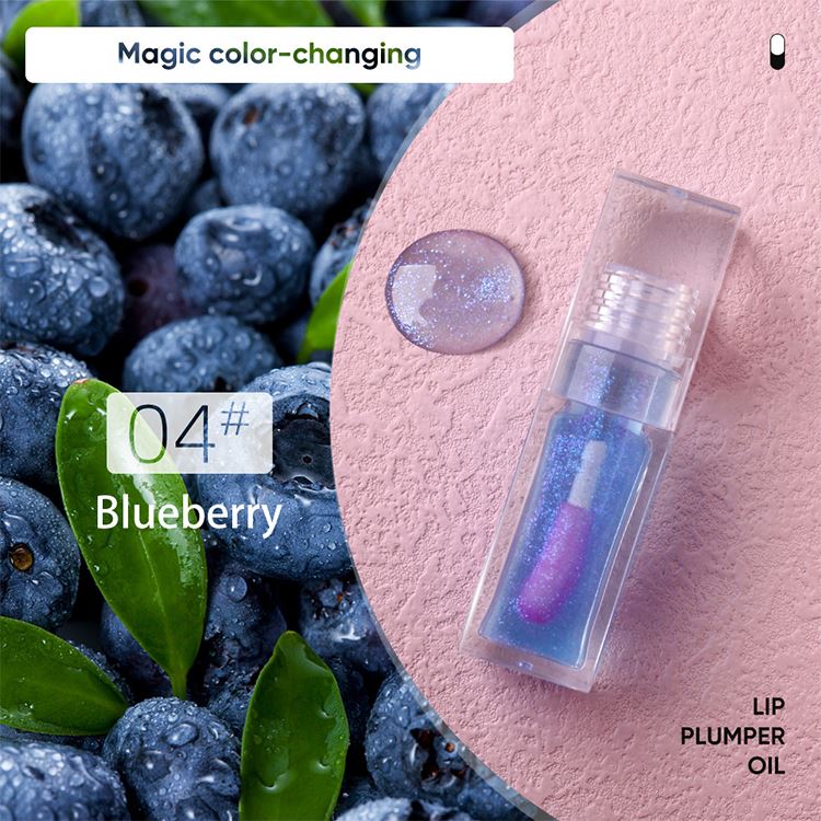 7-Color Transparent Square Tube Lip Oil
