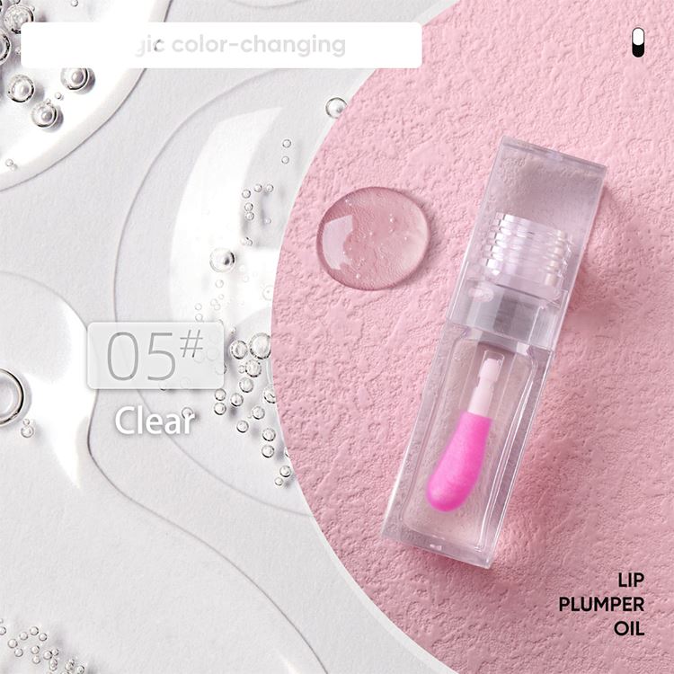 7-Color Transparent Square Tube Lip Oil