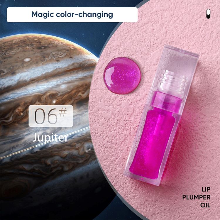 7-Color Transparent Square Tube Lip Oil